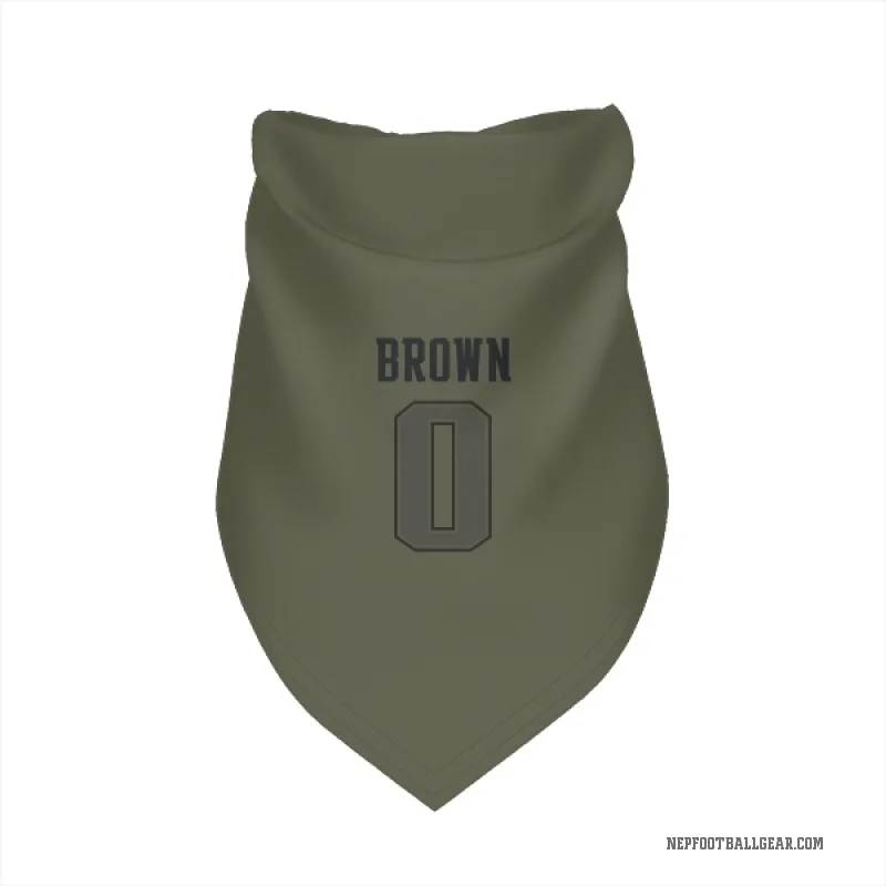 A.J. Brown  Olive New England Patriots  Cat & Dog Pet Bandana