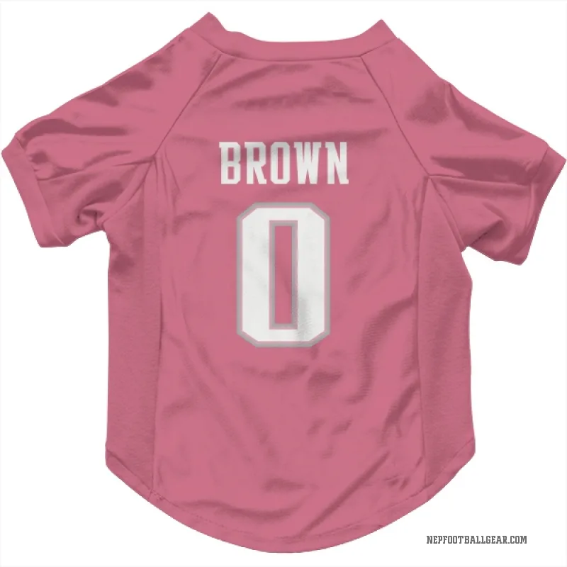 A.J. Brown  Pink New England Patriots  Cat & Dog Pet Jersey
