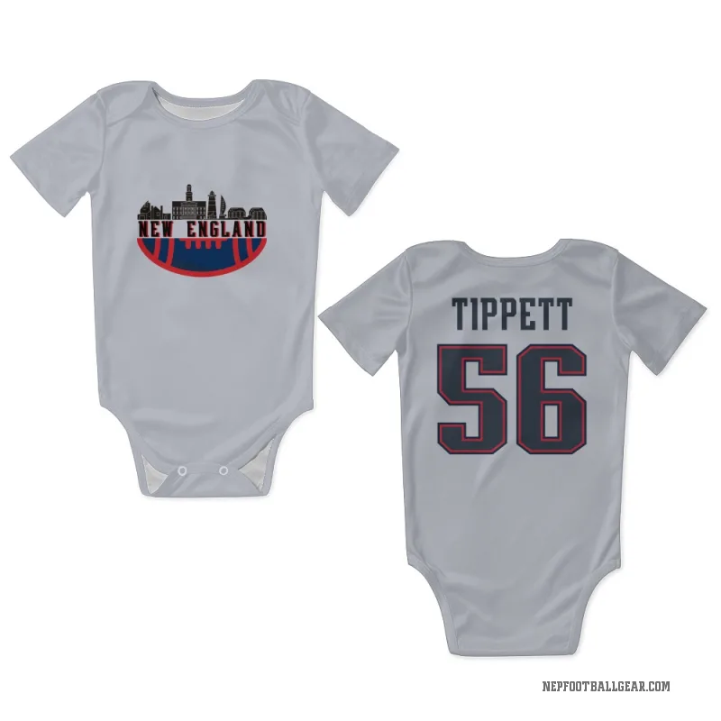 Andre Tippett  White New England Patriots  Newborn & Infant Bodysuit