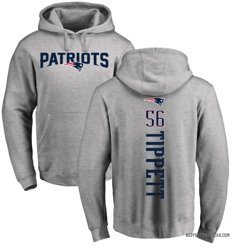Andre Tippett Youth New England Patriots Pro Line Ash Backer Pullover Hoodie