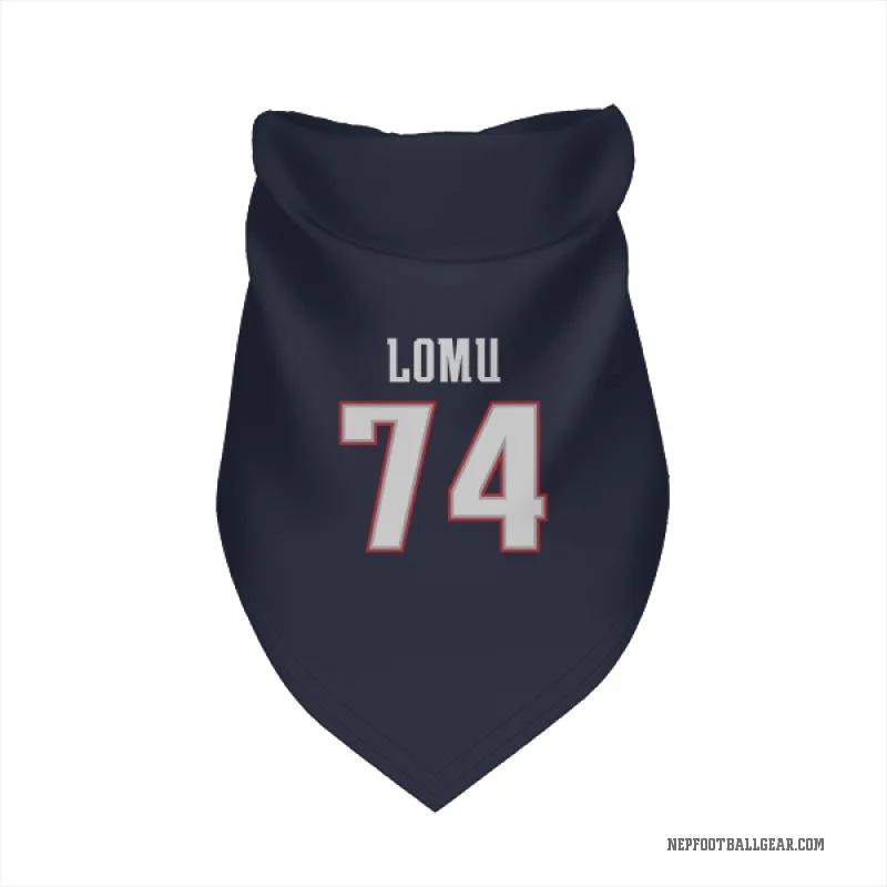 Caleb Lomu  Navy New England Patriots  Cat & Dog Pet Bandana