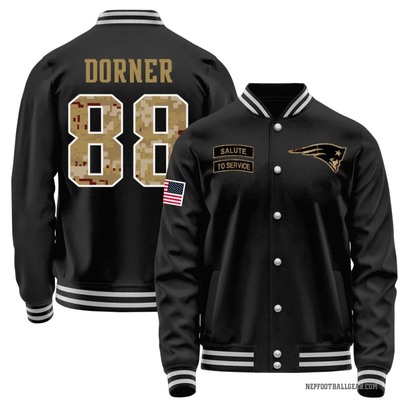 Cameron Dorner Men's Black New England Patriots Salute to Service Sideline Performance Jacket