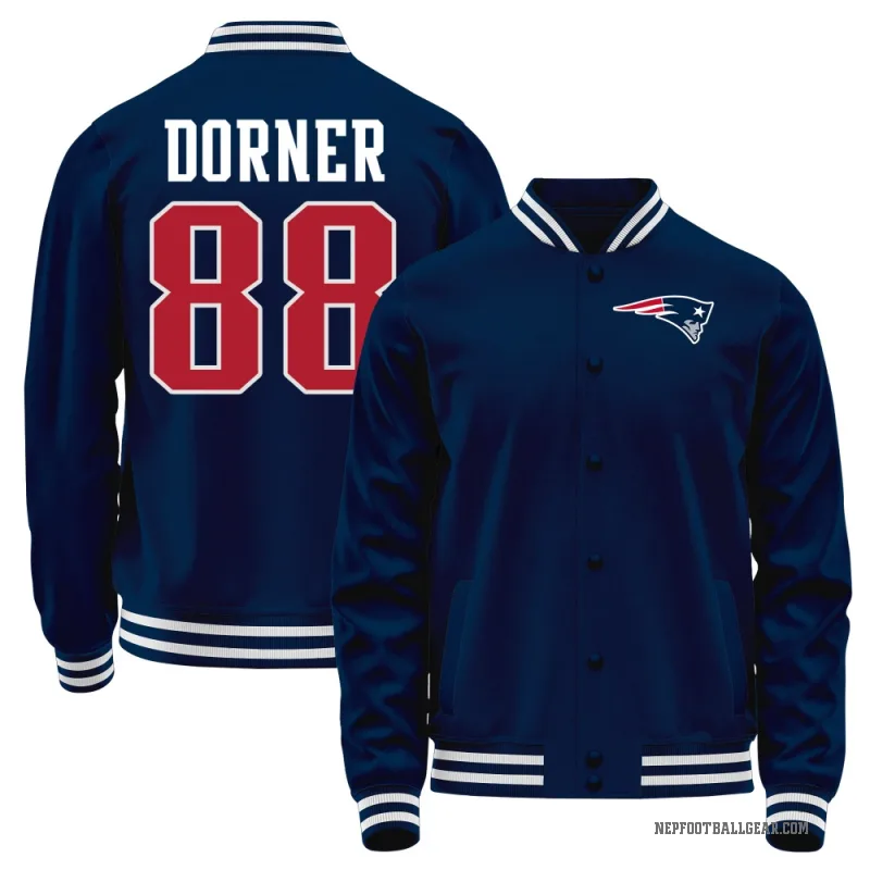 Cameron Dorner Men's Navy New England Patriots Full-Snap Jacket