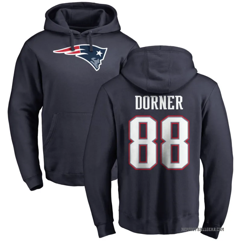 Cameron Dorner Men's Navy New England Patriots Pro Line Logo Pullover Hoodie