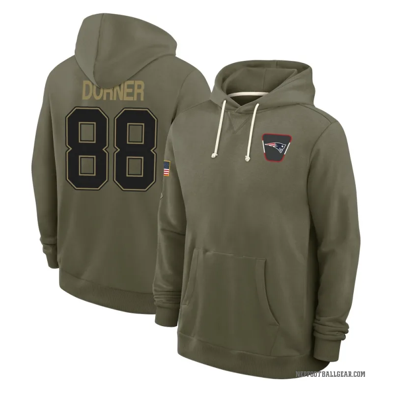 Cameron Dorner Men's Olive New England Patriots 2025 Salute to Service Hoodie