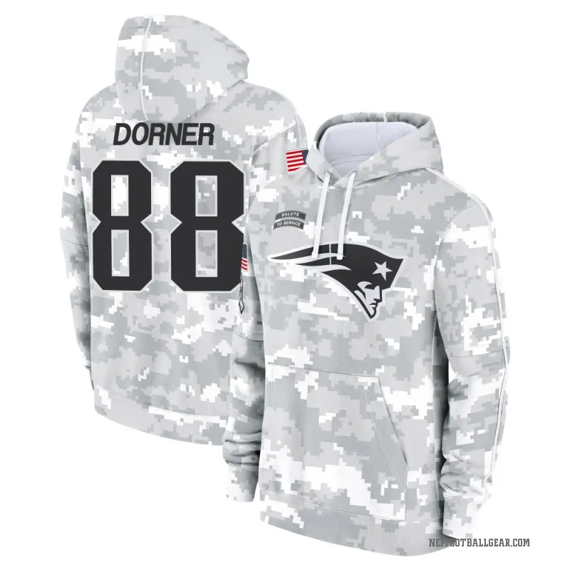 Cameron Dorner Youth Camo New England Patriots Arctic 2024 Salute to Service Club Fleece Pullover Hoodie