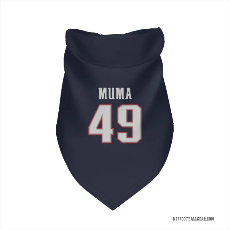 Chad Muma  Navy New England Patriots  Cat & Dog Pet Bandana
