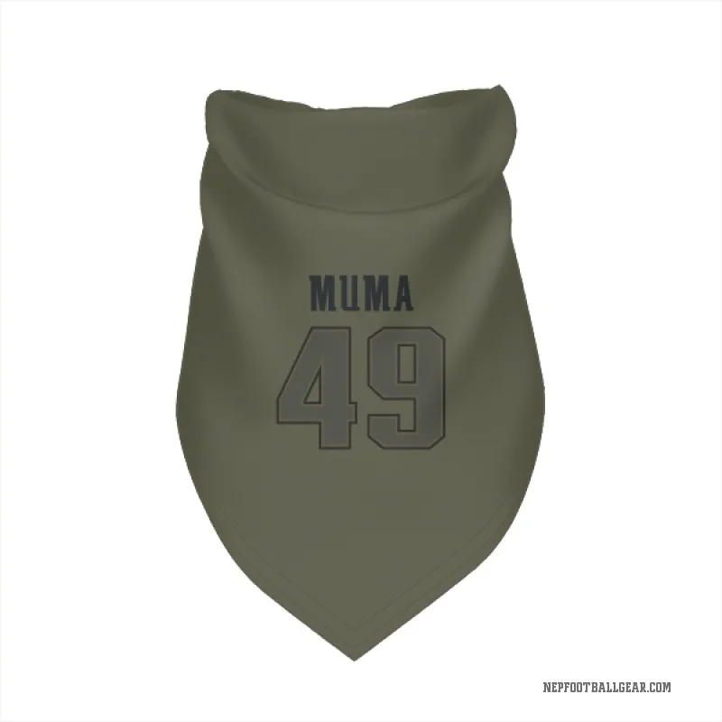Chad Muma  Olive New England Patriots  Cat & Dog Pet Bandana
