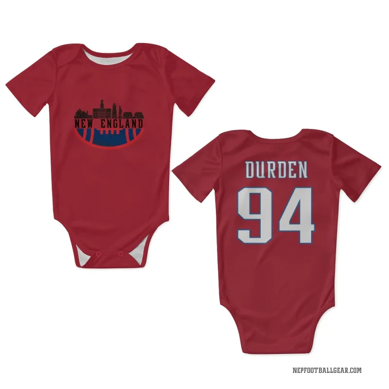 Cory Durden  Red New England Patriots  Newborn & Infant Bodysuit