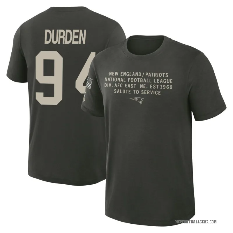 Cory Durden Youth Green New England Patriots Dark/ 2025 Salute to Service Sideline Slub T-Shirt