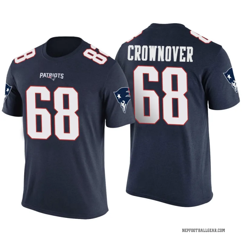 Dametrious Crownover Men's Navy New England Patriots Color Rush T-Shirt