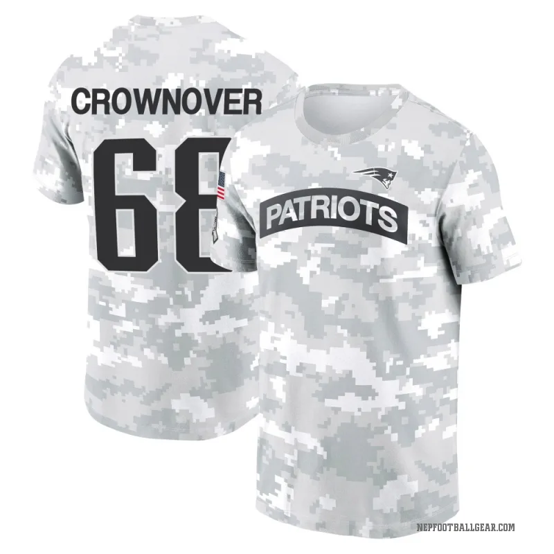Dametrious Crownover Youth Camo New England Patriots Arctic 2024 Salute to Service Performance T-Shirt