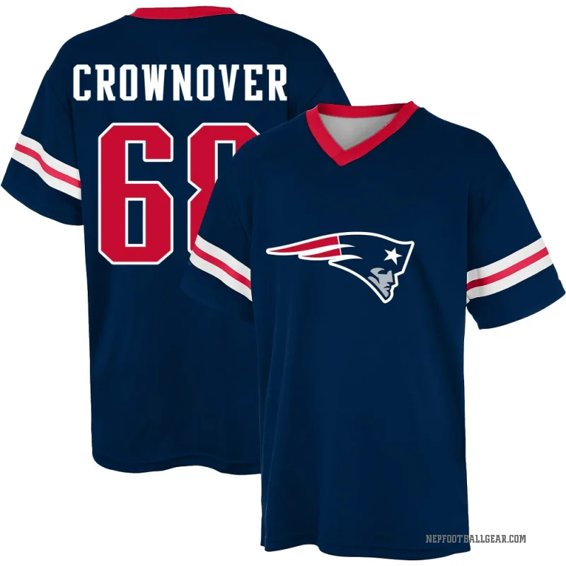 Dametrious Crownover Youth Navy New England Patriots Game Day V-Neck T-Shirt