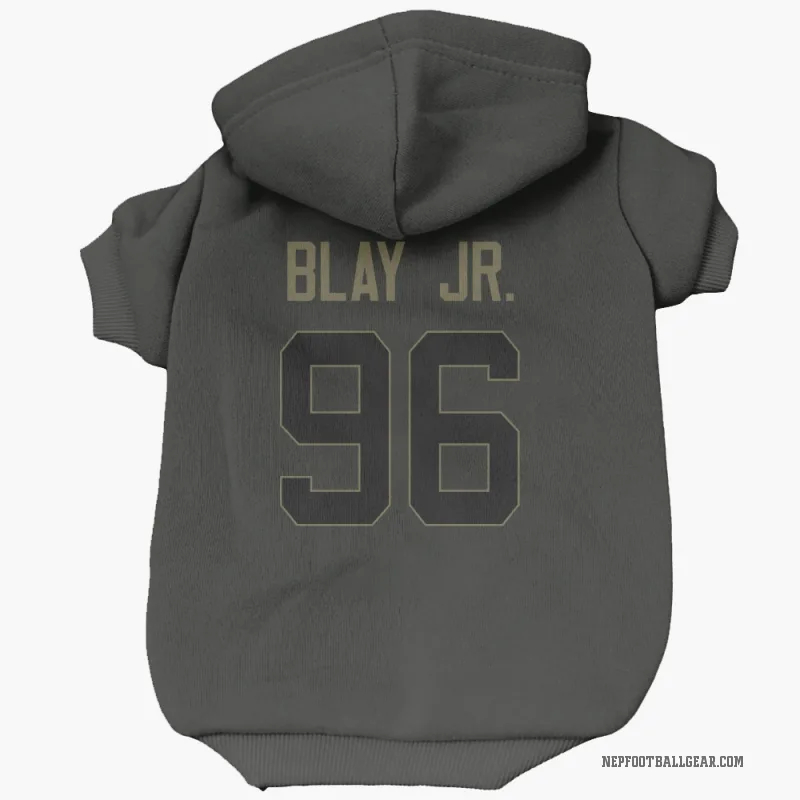 David Blay Jr.  Black New England Patriots  Service Cat & Dog Pet Hoodie
