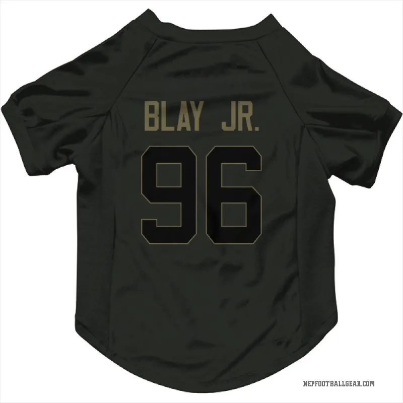 David Blay Jr.  Black New England Patriots  Service Cat & Dog Pet Jersey