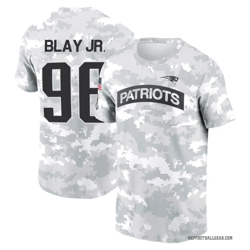 David Blay Jr. Men's Camo New England Patriots Arctic 2024 Salute to Service Performance T-Shirt
