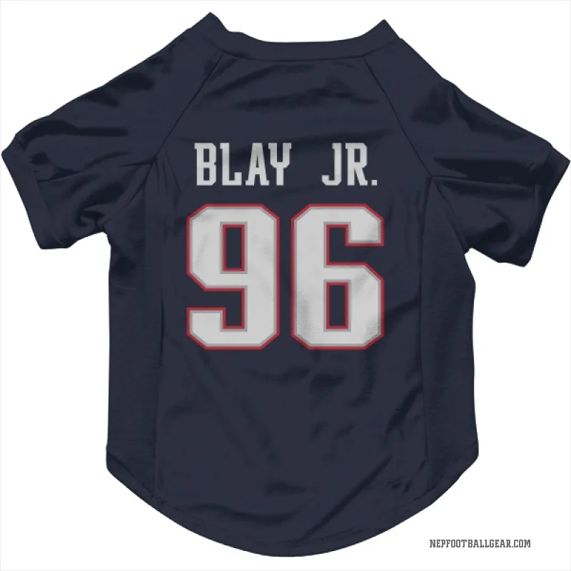 David Blay Jr.  Navy New England Patriots  Cat & Dog Pet Jersey