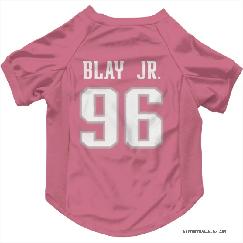 David Blay Jr.  Pink New England Patriots  Cat & Dog Pet Jersey