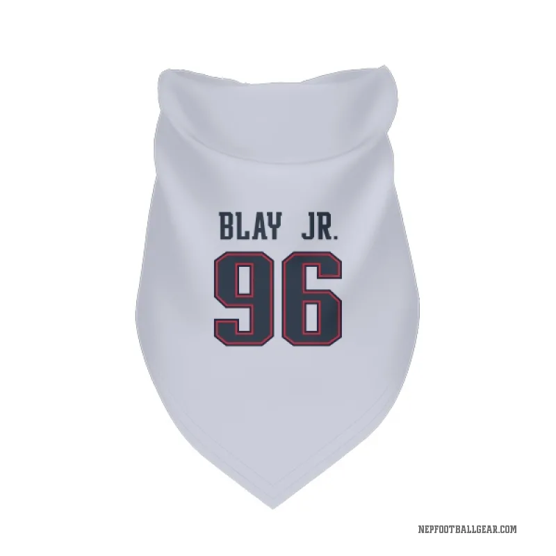 David Blay Jr.  White New England Patriots  Cat & Dog Pet Bandana