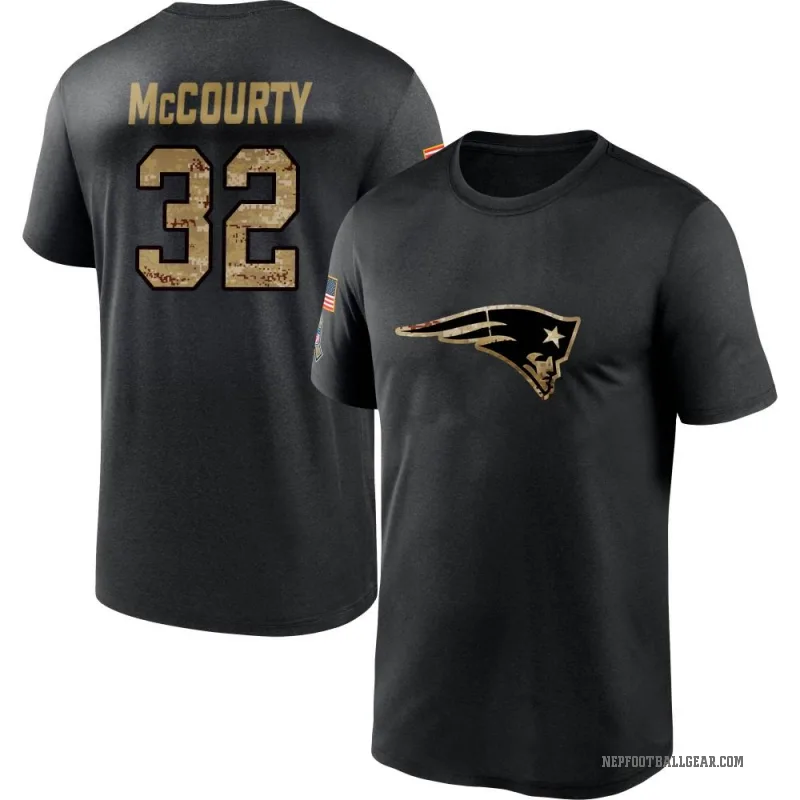 Devin McCourty Men's Black New England Patriots 2020 Salute To Service Performance T-Shirt