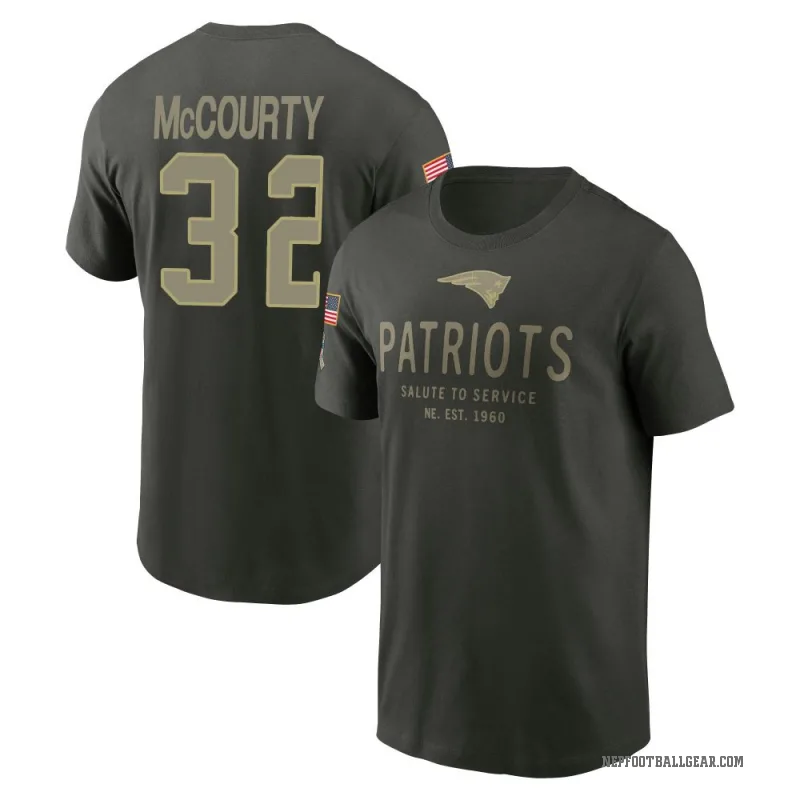 Devin McCourty Men's Green New England Patriots Forest/ 2025 Salute to Service Sideline Primary Edge T-Shirt