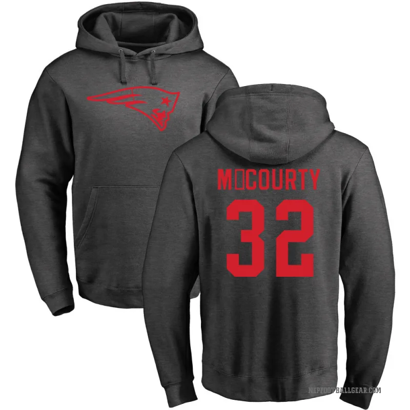 Devin McCourty Men's New England Patriots Pro Line by Branded Ash One Color Pullover Hoodie