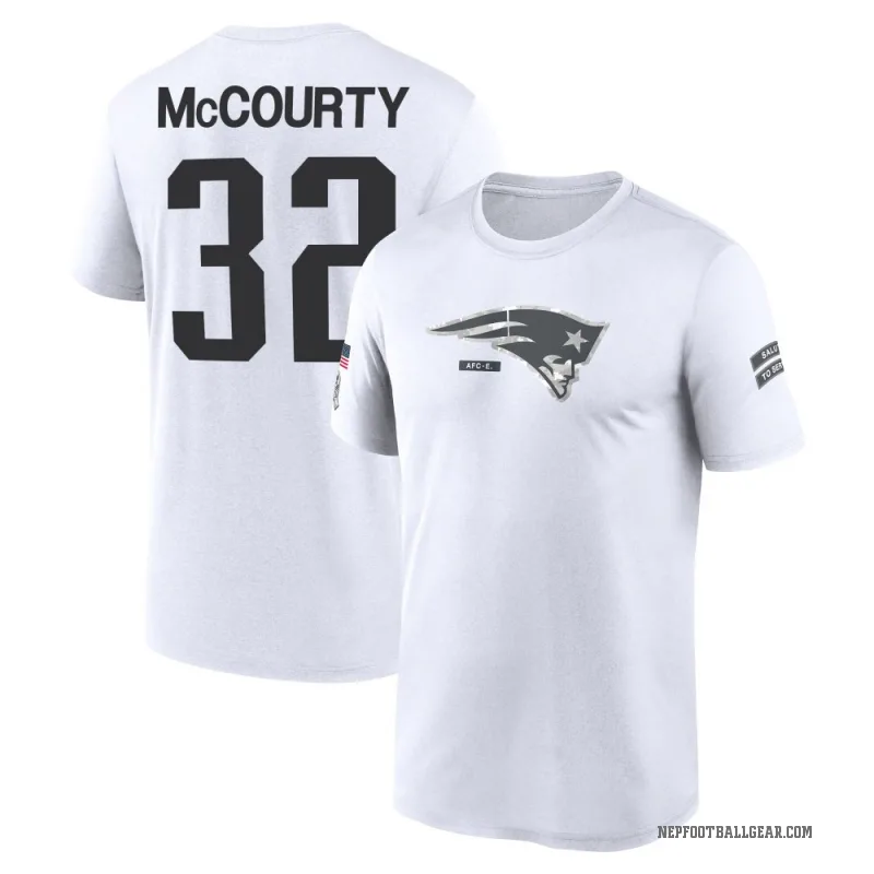 Devin McCourty Men's White New England Patriots 2024 Salute to Service Performance T-Shirt