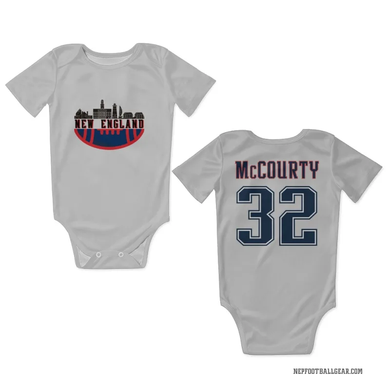Devin McCourty  White New England Patriots  Fade Newborn & Infant Bodysuit