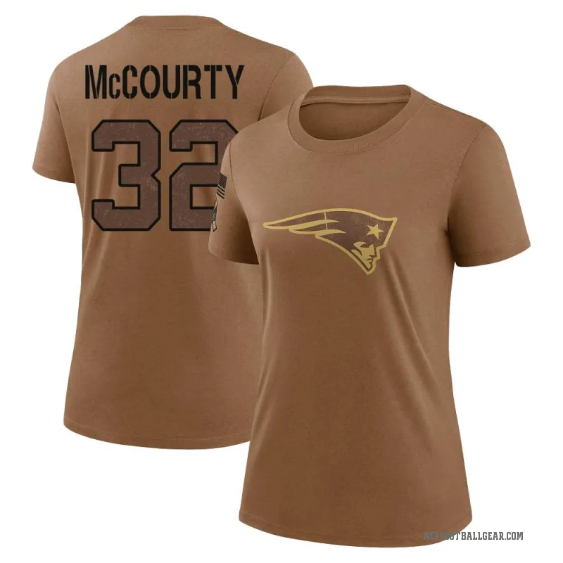 Devin McCourty Women's Brown New England Patriots 2023 Salute To Service Performance T-Shirt
