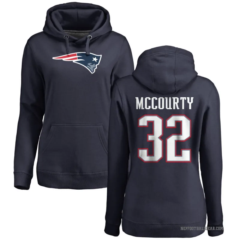 Devin McCourty Women's Navy New England Patriots Pro Line Logo Pullover Hoodie