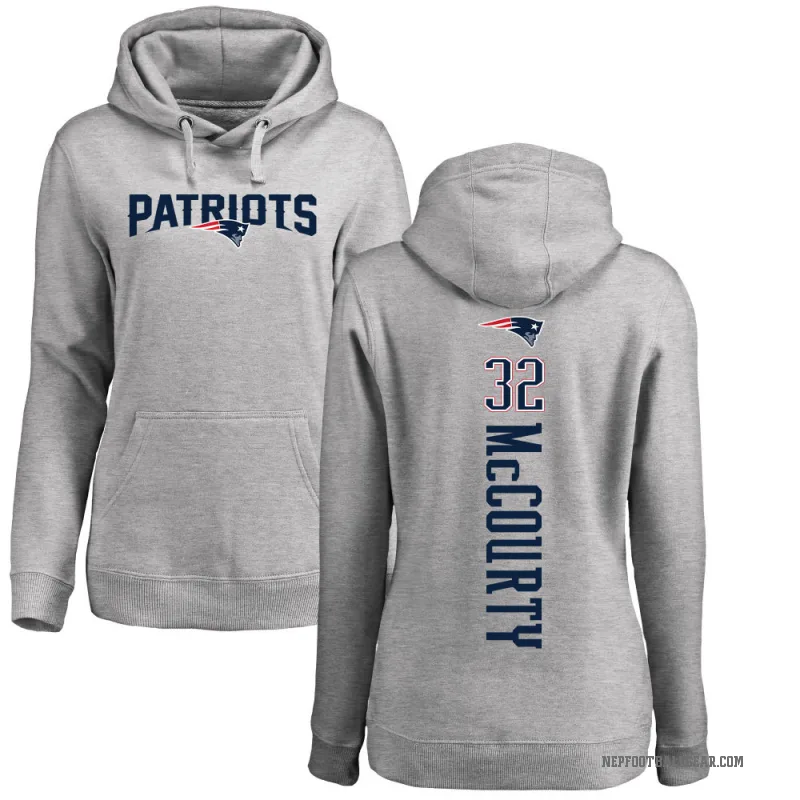 Devin McCourty Women's New England Patriots Pro Line Ash Backer Pullover Hoodie