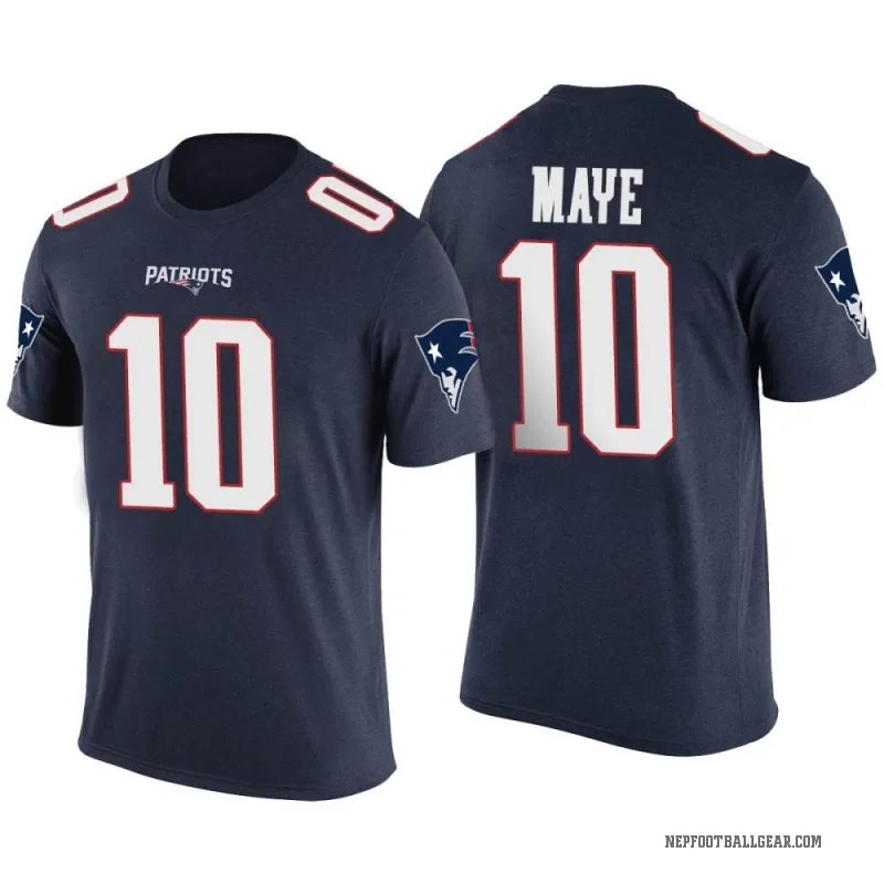 Drake Maye Youth Navy New England Patriots Color Rush T-Shirt