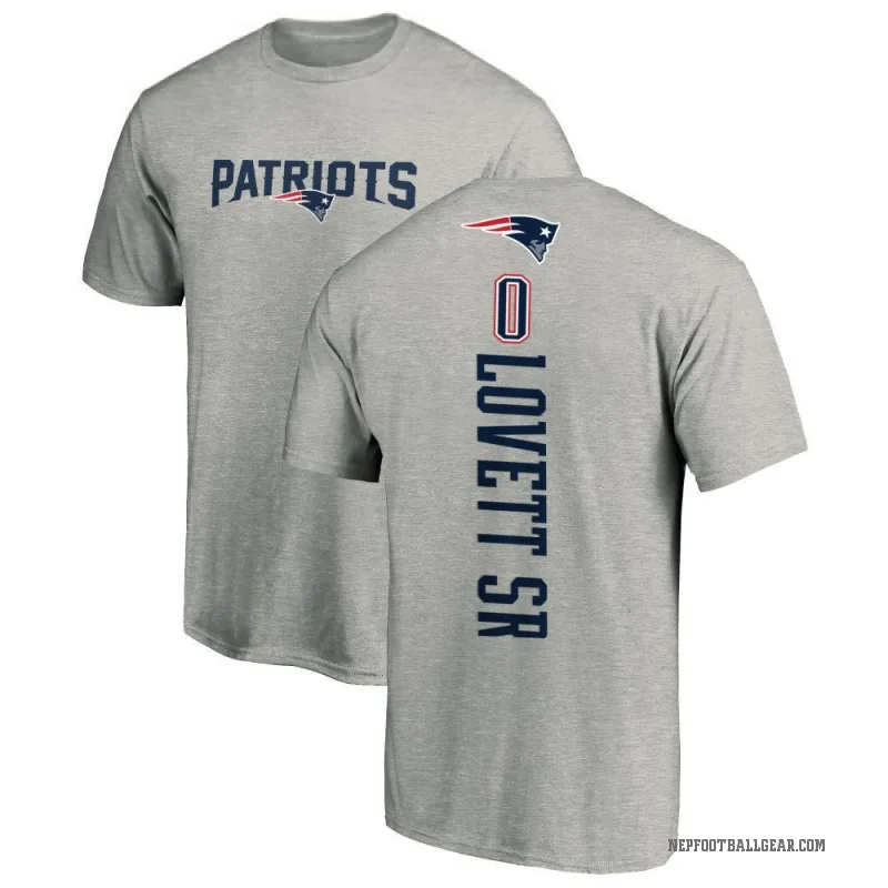 Fabien Lovett Sr. Youth Ash New England Patriots Backer T-Shirt -