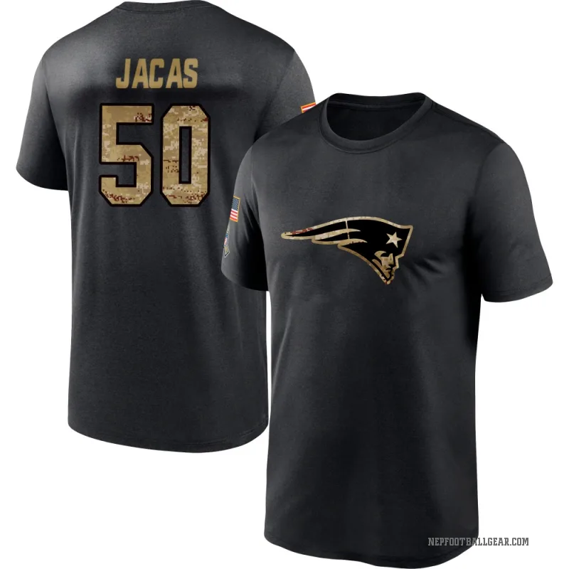 Gabe Jacas Men's Black New England Patriots 2020 Salute To Service Performance T-Shirt