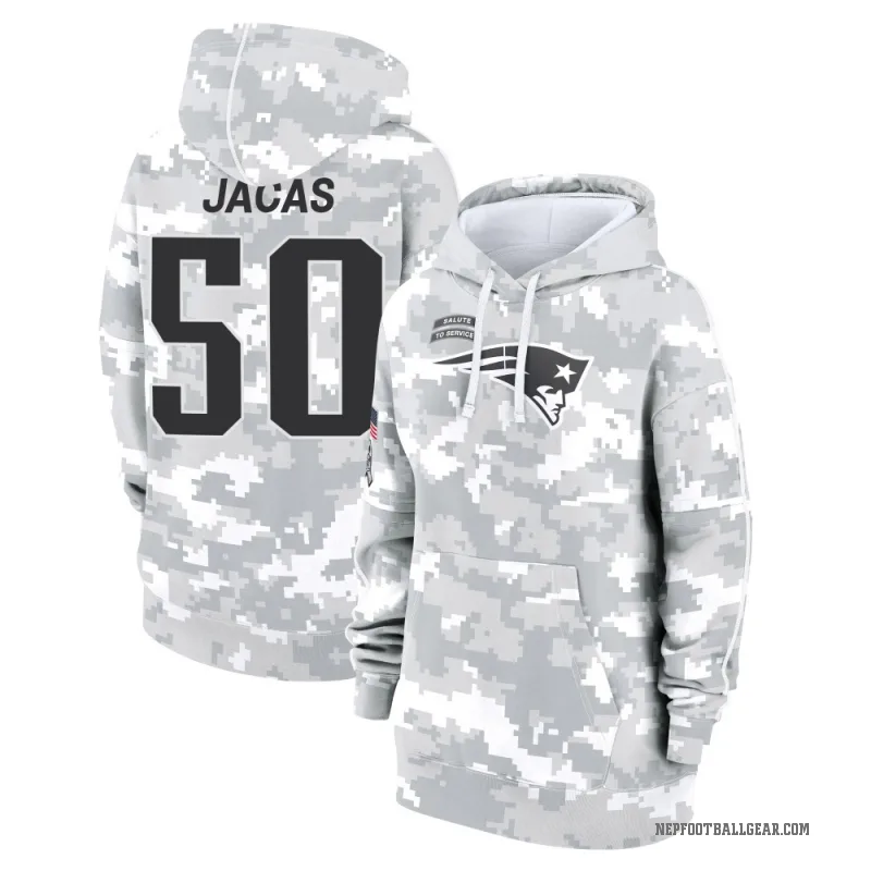 Gabe Jacas Women's Camo New England Patriots Arctic 2024 Salute to Service Club Fleece Pullover Hoodie