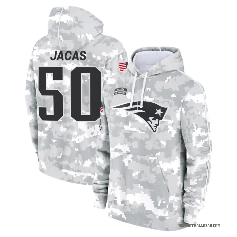 Gabe Jacas Youth Camo New England Patriots Arctic 2024 Salute to Service Club Fleece Pullover Hoodie