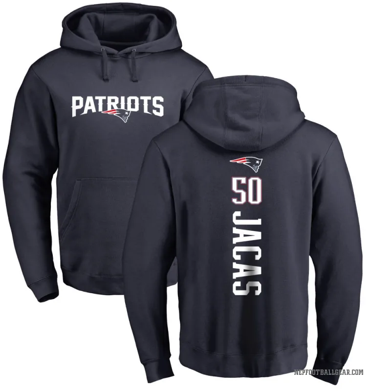 Gabe Jacas Youth Navy New England Patriots Pro Line Backer Pullover Hoodie