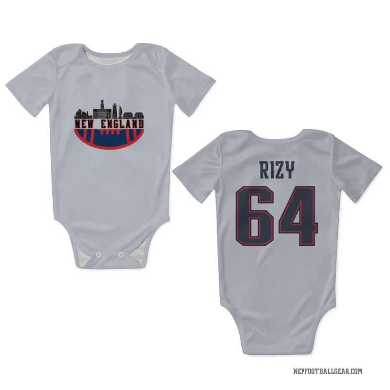 Jacob Rizy  White New England Patriots  Newborn & Infant Bodysuit