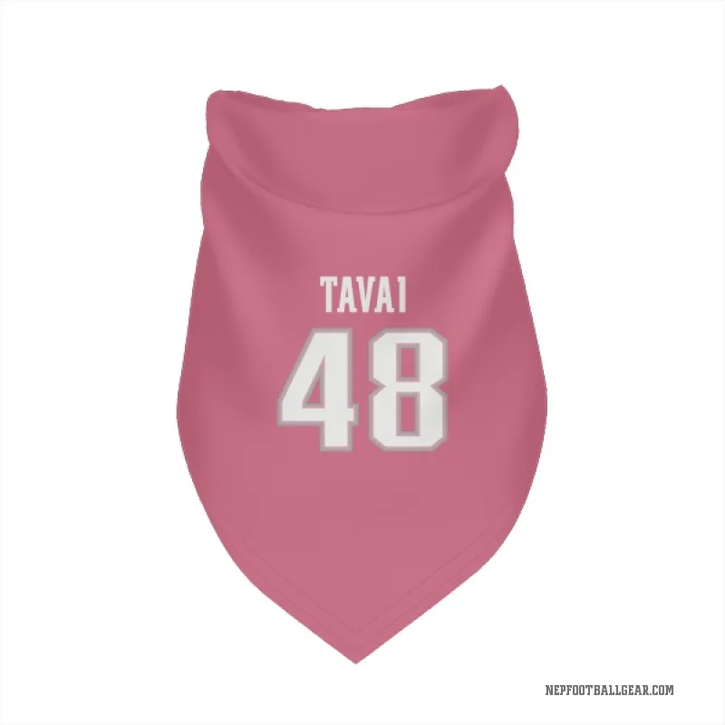 Jahlani Tavai  Pink New England Patriots  Cat & Dog Pet Bandana