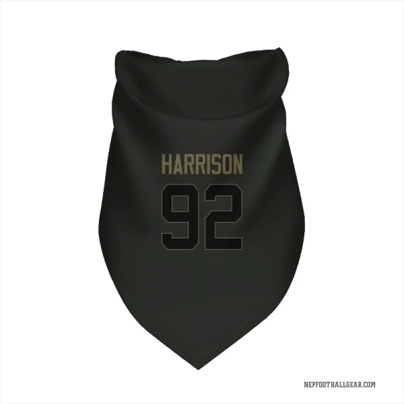 James Harrison  Black New England Patriots  Service Cat & Dog Pet Bandana