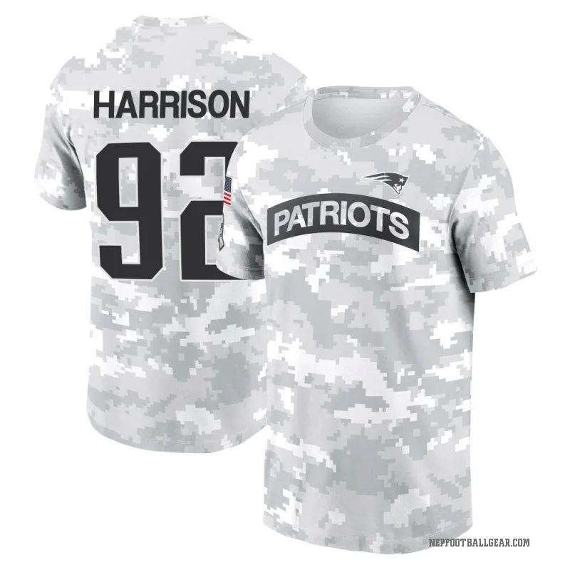 James Harrison Men's Camo New England Patriots Arctic 2024 Salute to Service Performance T-Shirt