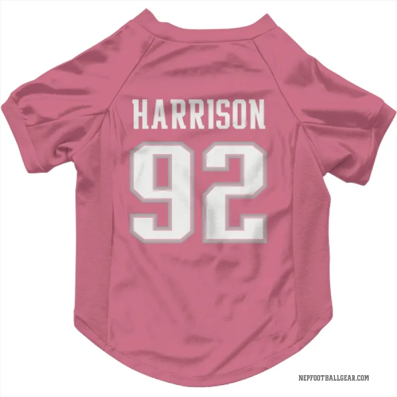 James Harrison  Pink New England Patriots  Cat & Dog Pet Jersey