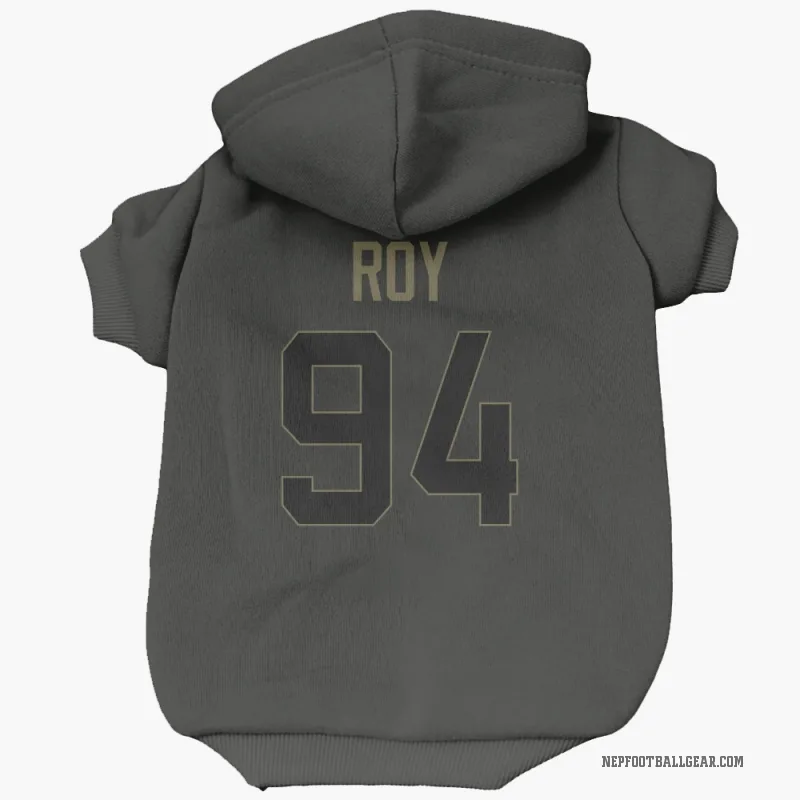 Jaquelin Roy  Black New England Patriots  Service Cat & Dog Pet Hoodie
