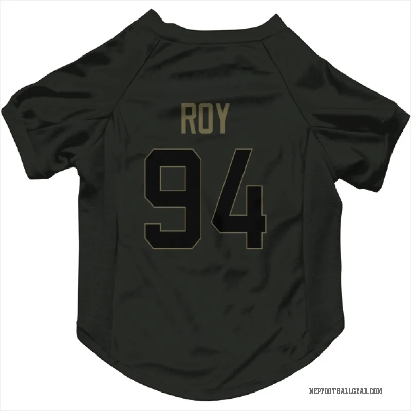 Jaquelin Roy  Black New England Patriots  Service Cat & Dog Pet Jersey