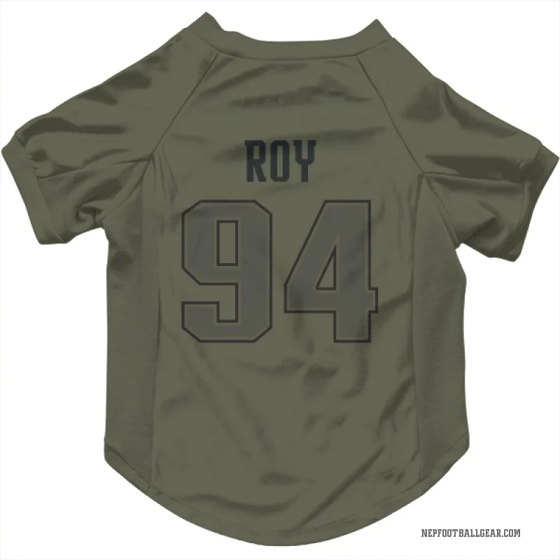 Jaquelin Roy  Olive New England Patriots  Cat & Dog Pet Jersey