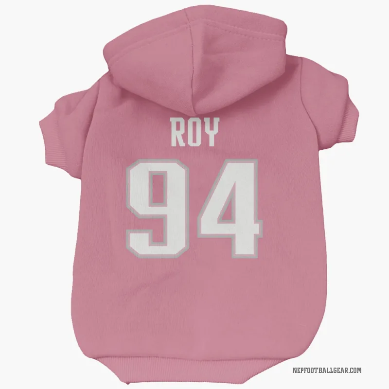 Jaquelin Roy  Pink New England Patriots  Cat & Dog Pet Hoodie