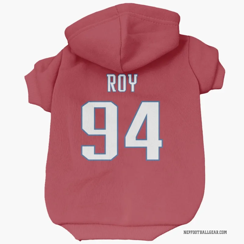 Jaquelin Roy  Red New England Patriots  Cat & Dog Pet Hoodie