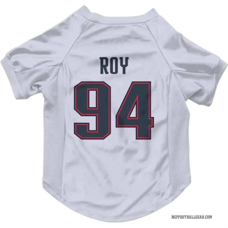 Jaquelin Roy  White New England Patriots  Cat & Dog Pet Jersey