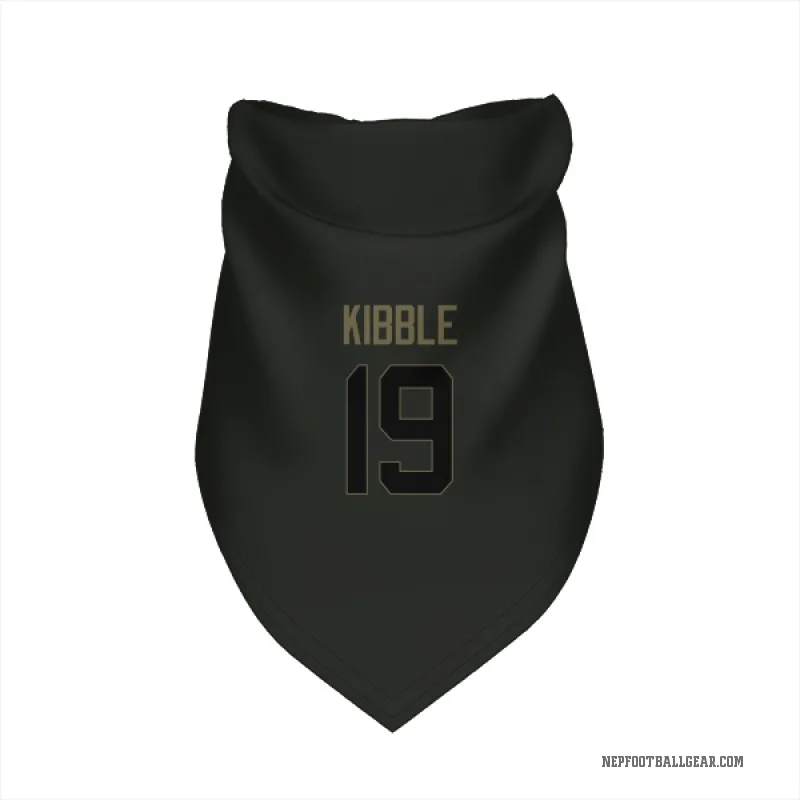Jimmy Kibble  Black New England Patriots  Service Cat & Dog Pet Bandana