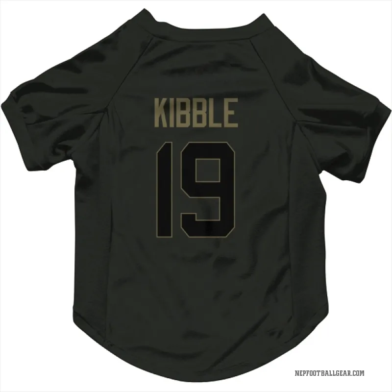 Jimmy Kibble  Black New England Patriots  Service Cat & Dog Pet Jersey